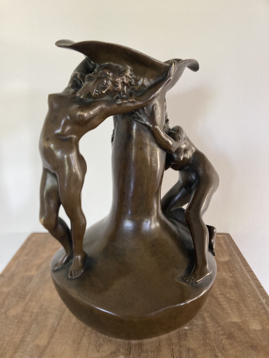 Sculpture en bronze art nouveau par Jean Coulon