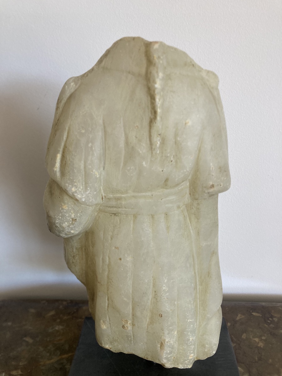 17th-century Alabaster Sculpture.-photo-3