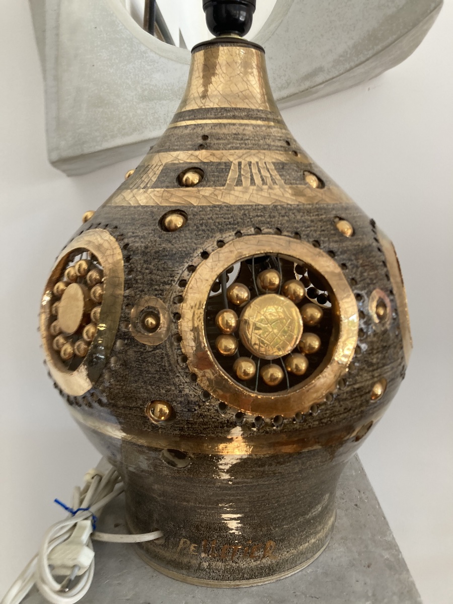 Lampe signée Pelletier-photo-2