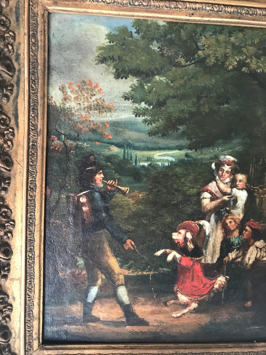 Oil On Canvas Late XVIIIth Beginning XIXth Century.-photo-4