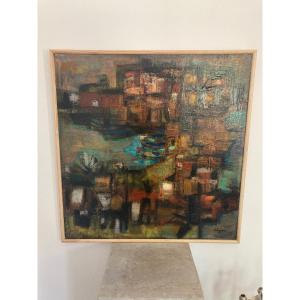 Tableau Abstrait Claude Lasserre
