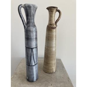 Dieulefit Jacques Pouchain Ceramic Bottles
