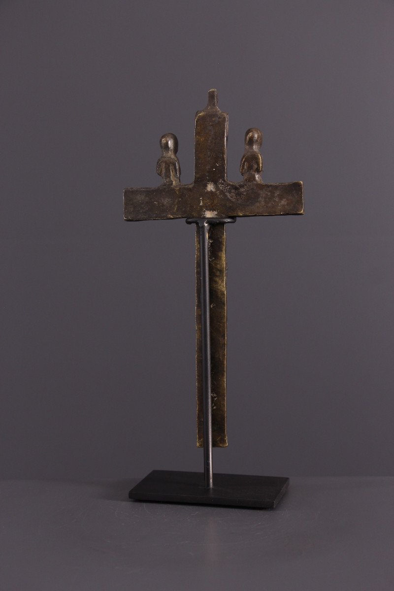 African Tribal Art - Kongo Nkandi Kiditu Crucifix-photo-4