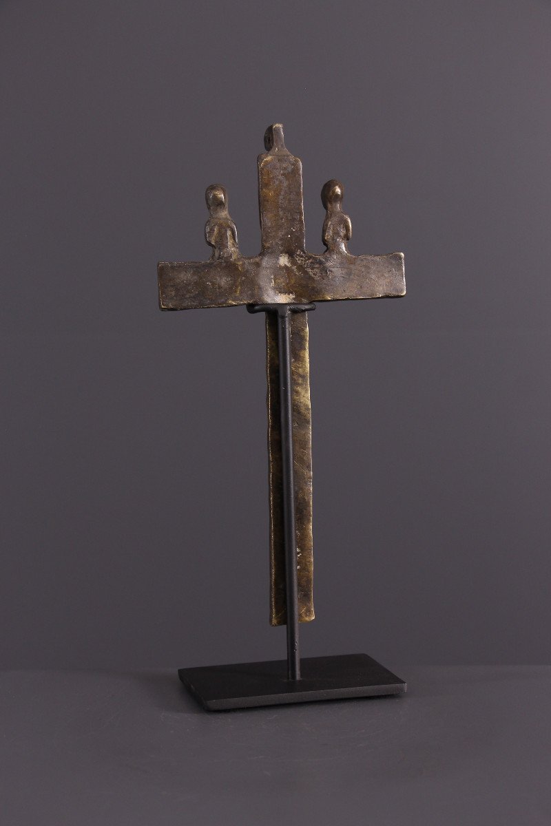 African Tribal Art - Kongo Nkandi Kiditu Crucifix-photo-5