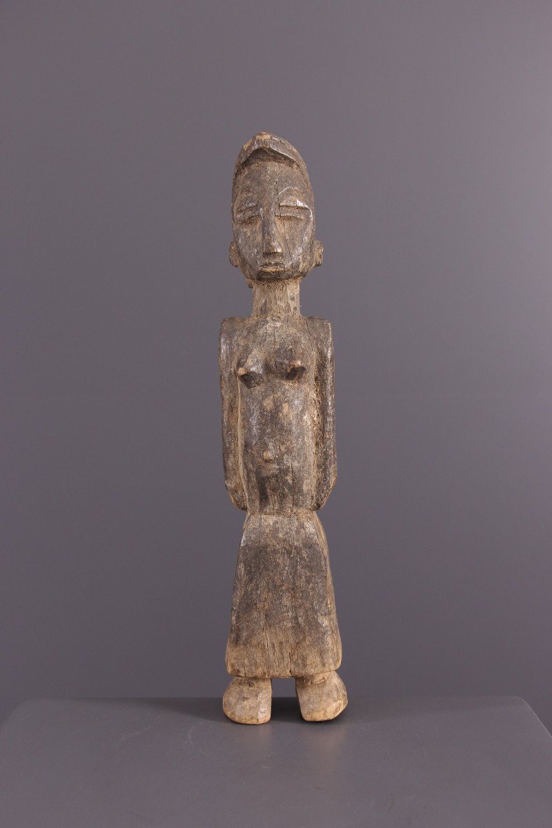 African Tribal Art - Statue Of "settler" Baoule Baule
