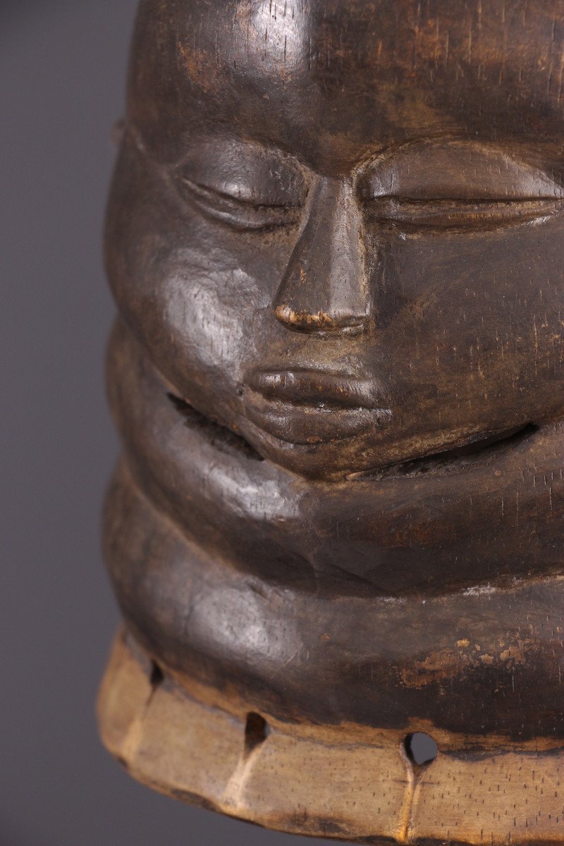 African Tribal Art - Mende Bundu Mask-photo-4
