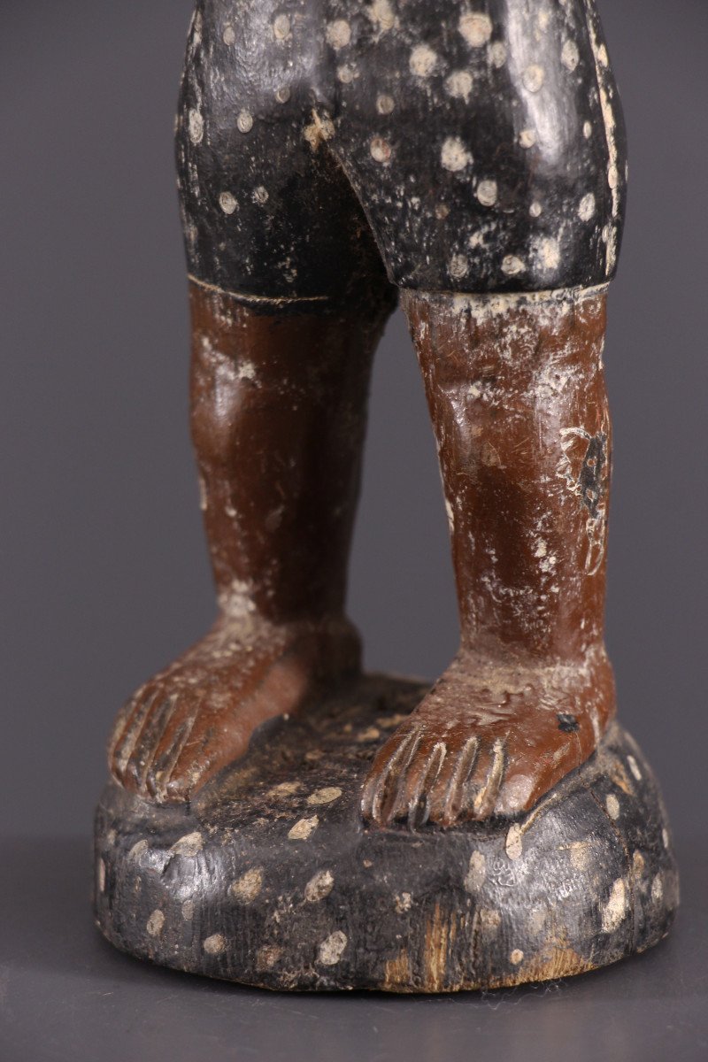 Art Tribal Africain - Statuette "colon" Baule Blolo Bian-photo-4