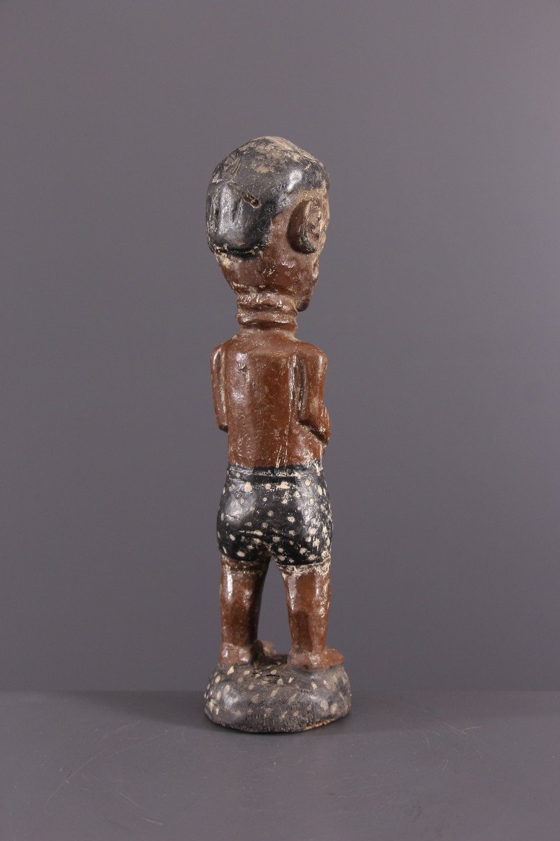 Art Tribal Africain - Statuette "colon" Baule Blolo Bian-photo-4