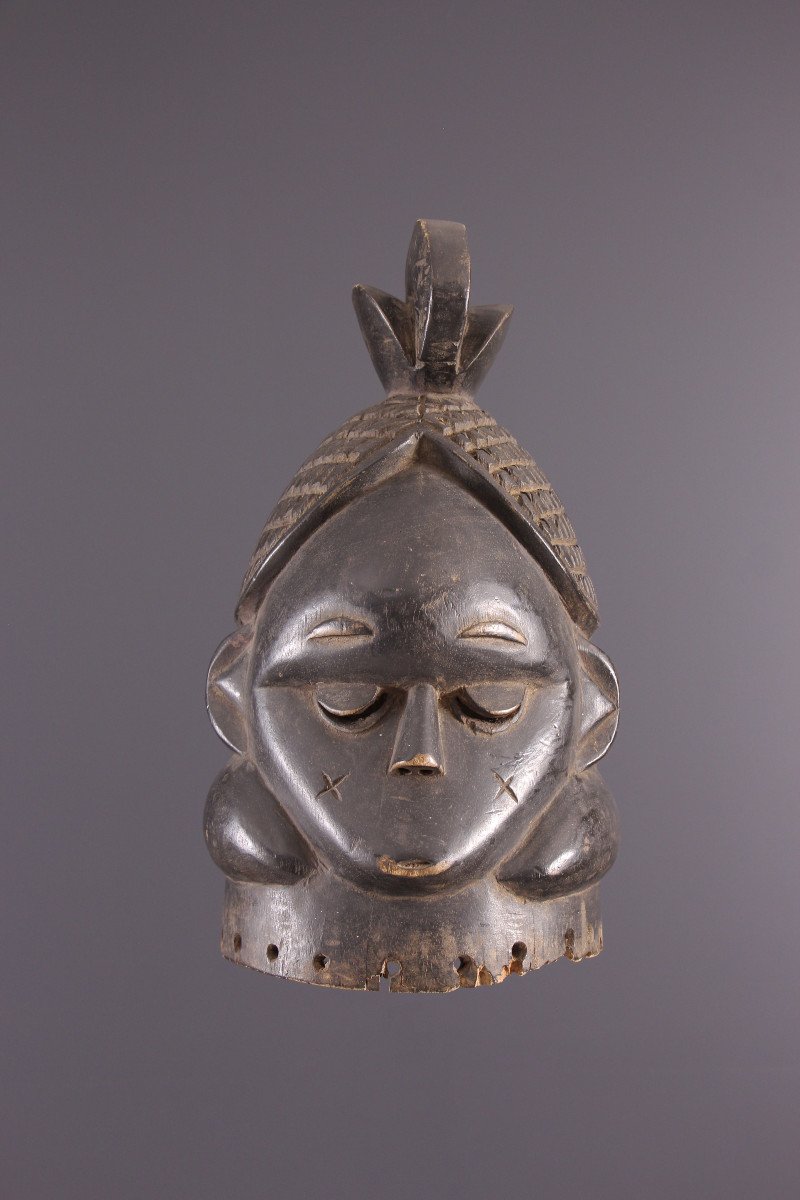 African Tribal Art - Mende Bundu Soweit Helm Mask-photo-2