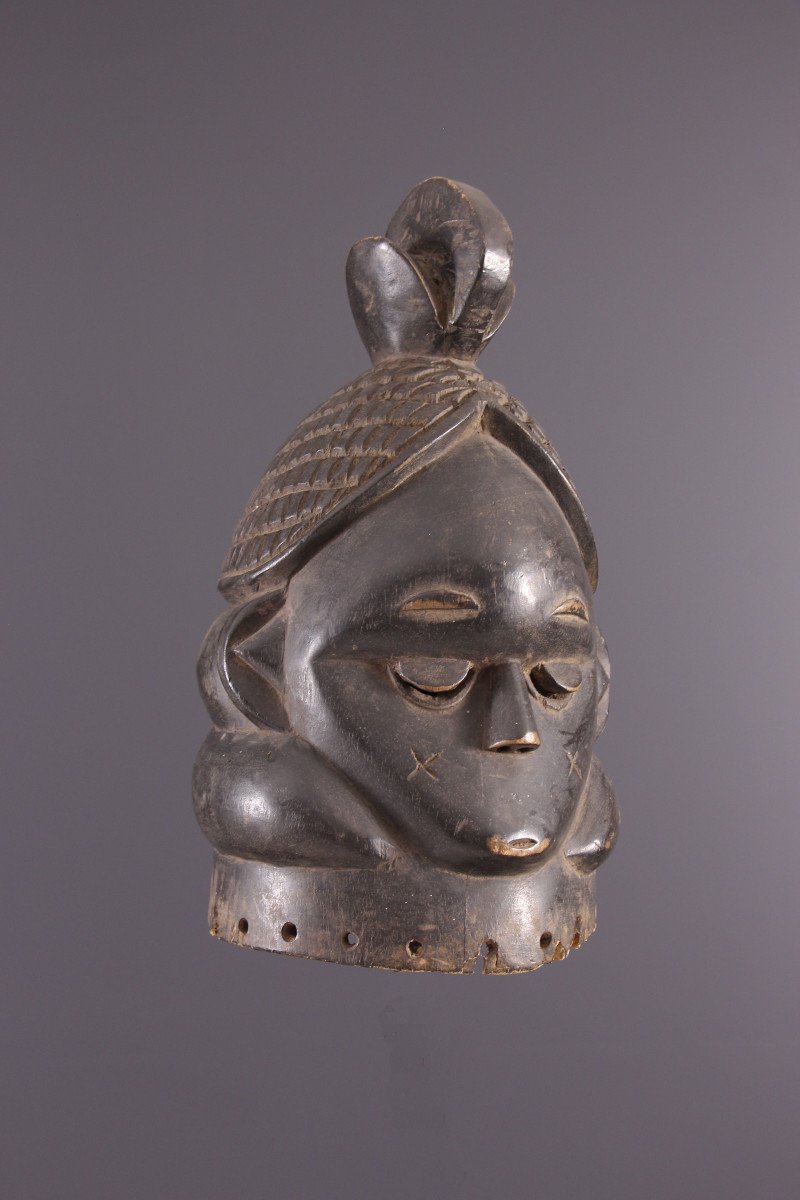 African Tribal Art - Mende Bundu Soweit Helm Mask-photo-1