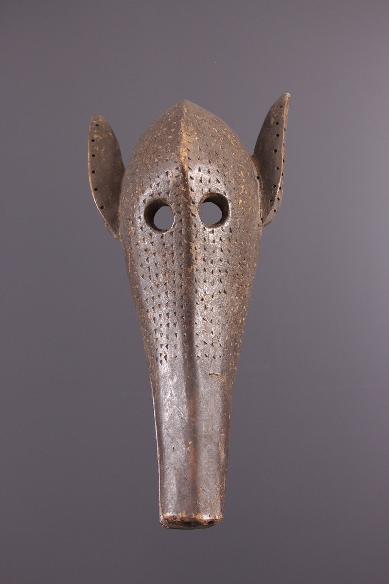 African Tribal Art - Bamana Mask-photo-2