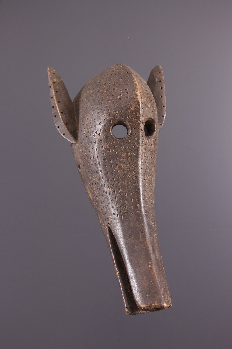 African Tribal Art - Bamana Mask-photo-1
