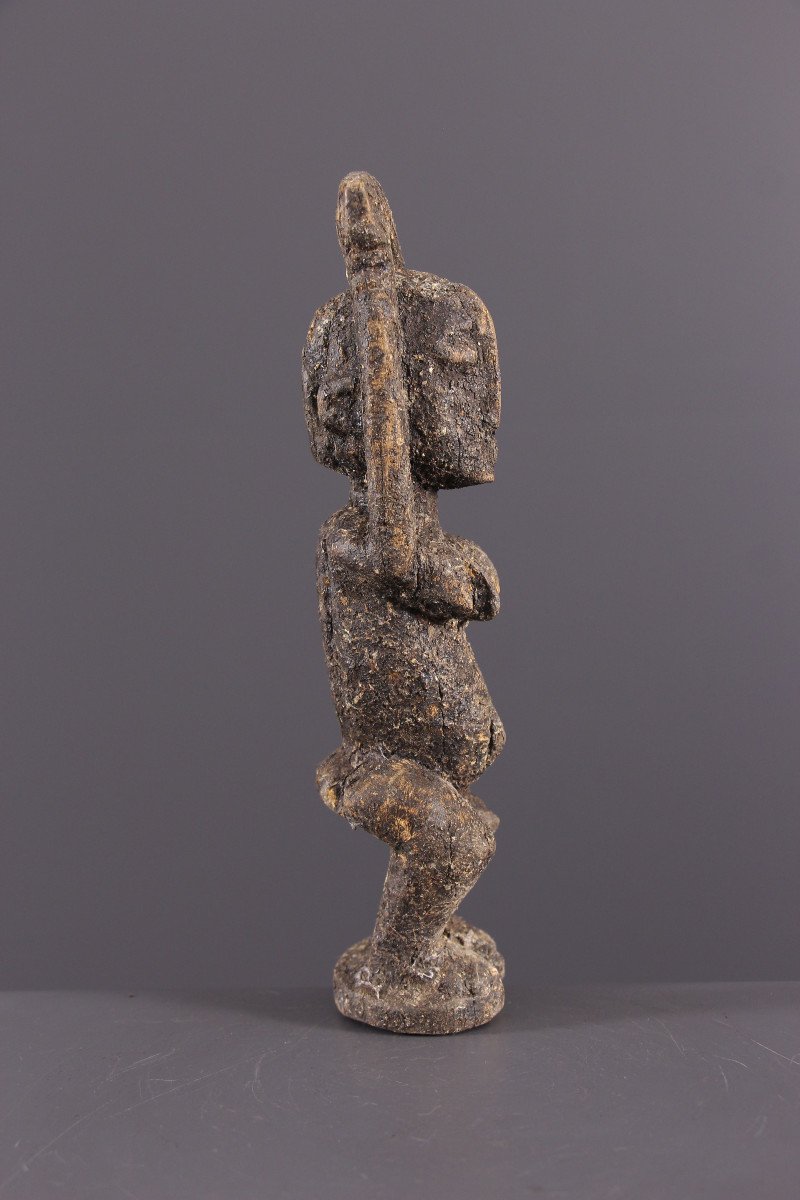 African Tribal Art - Dogon Tellem Statuette-photo-3