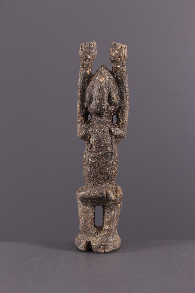 African Tribal Art - Dogon Tellem Statuette-photo-4