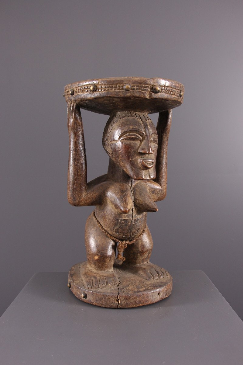 Art Tribal Africain - Tabouret Songye-photo-4