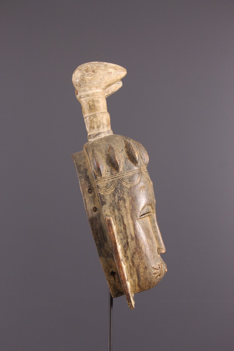 African Tribal Art - Double Ligbi Mask-photo-3