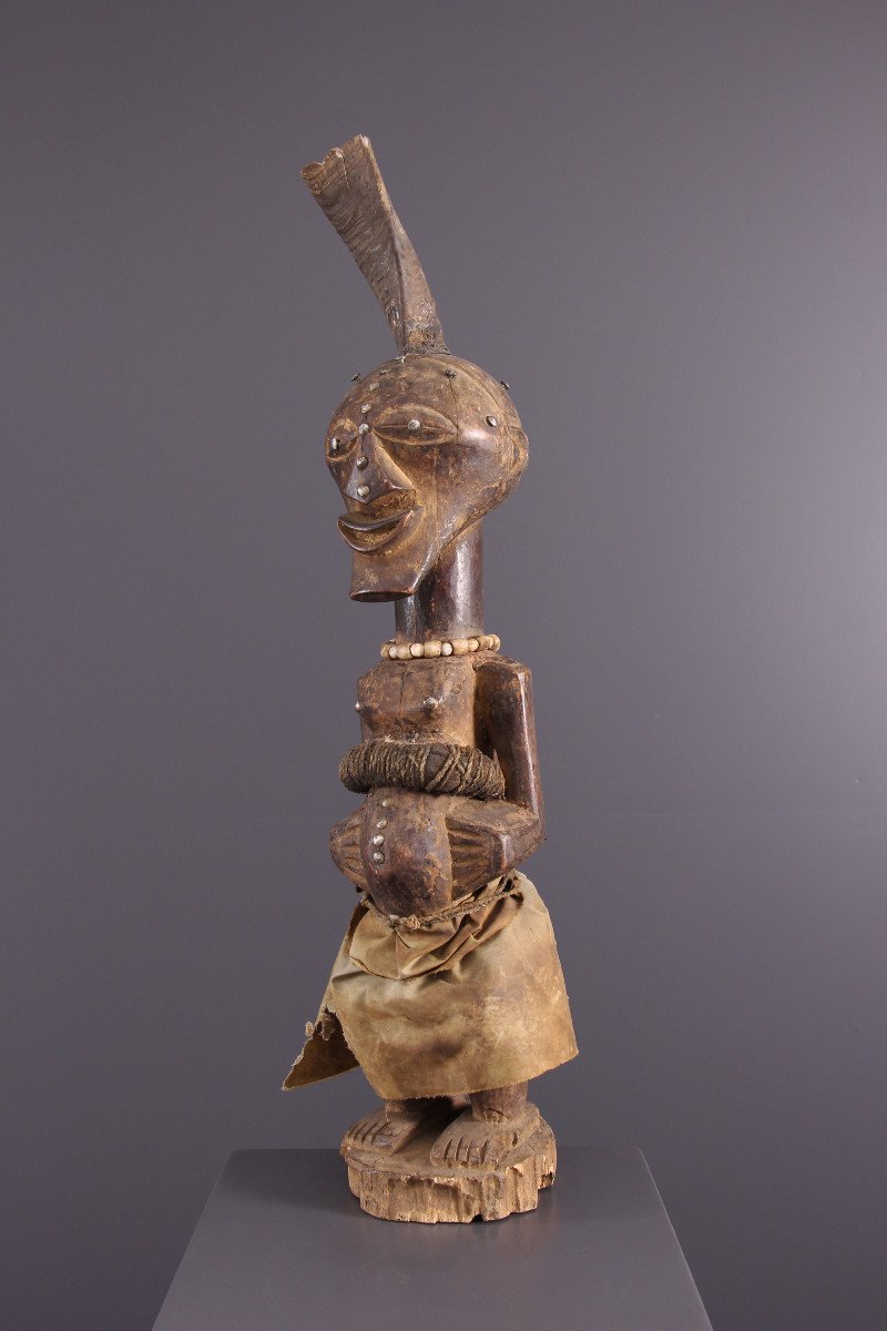 Art Tribal Africain - Statue Fétiche Songye Nkisi-photo-4