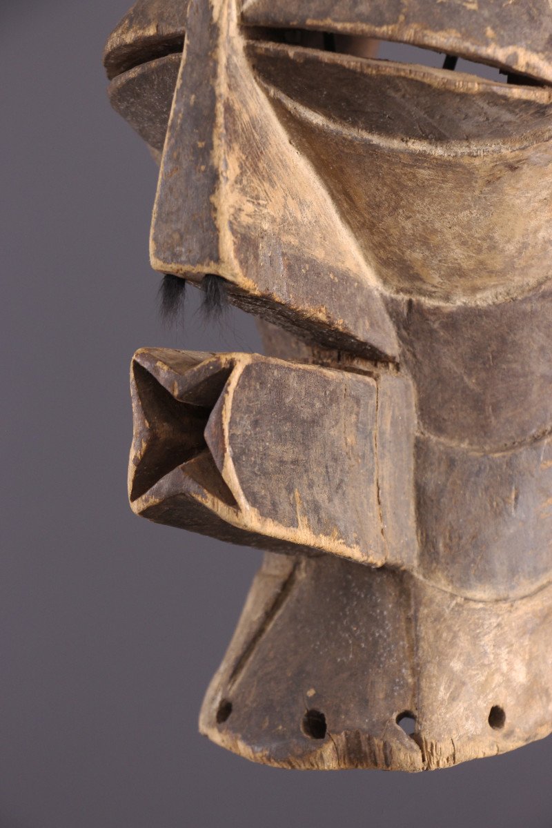 Art Tribal Africain - Masque Songye-photo-1