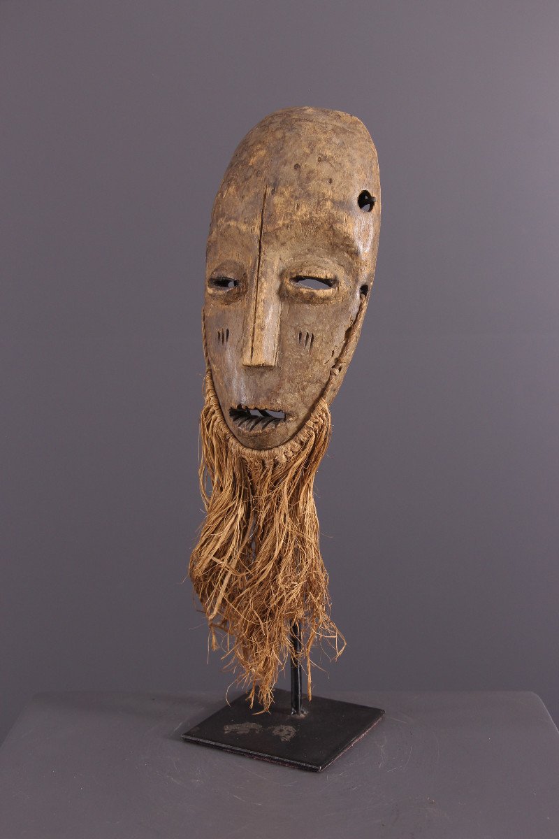 Art Tribal Africain - Masque Lega-photo-3