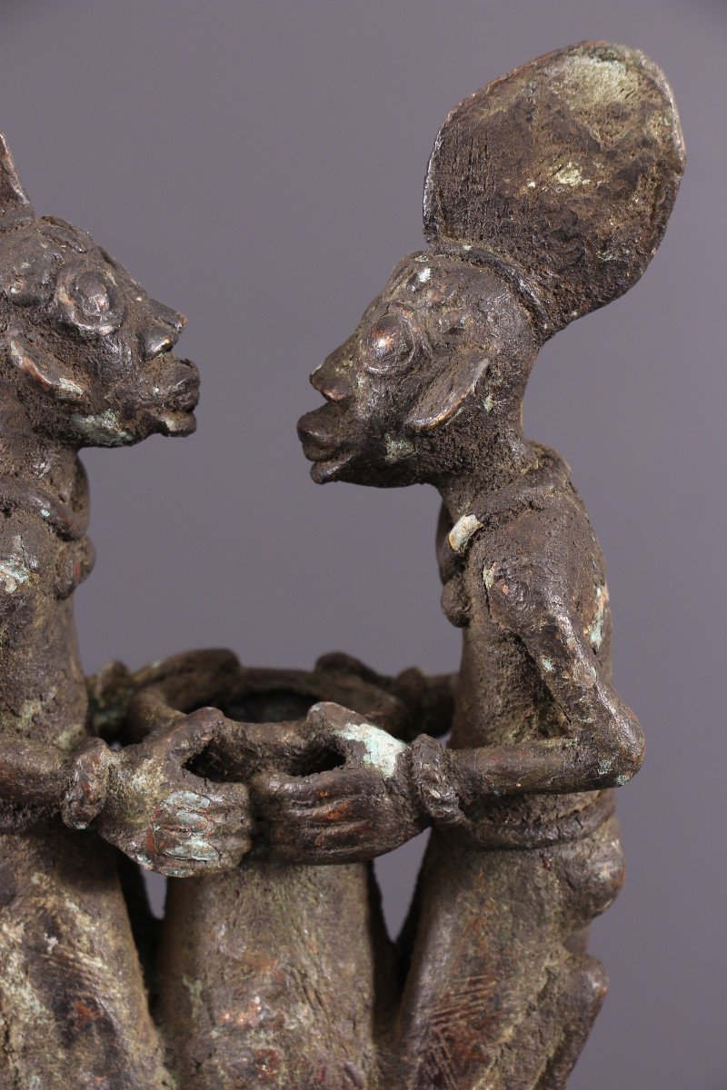 Art Tribal Africain - Couple Vere, Durun, Cameroun-photo-2