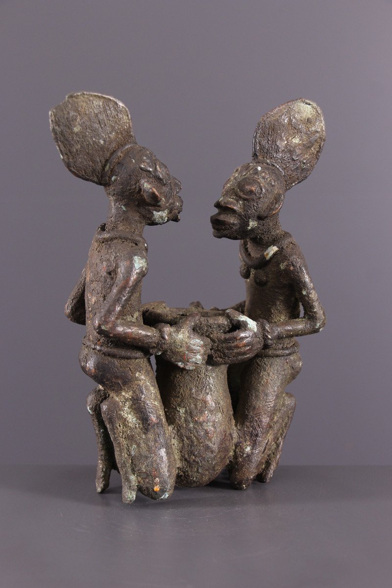 Art Tribal Africain - Couple Vere, Durun, Cameroun-photo-1
