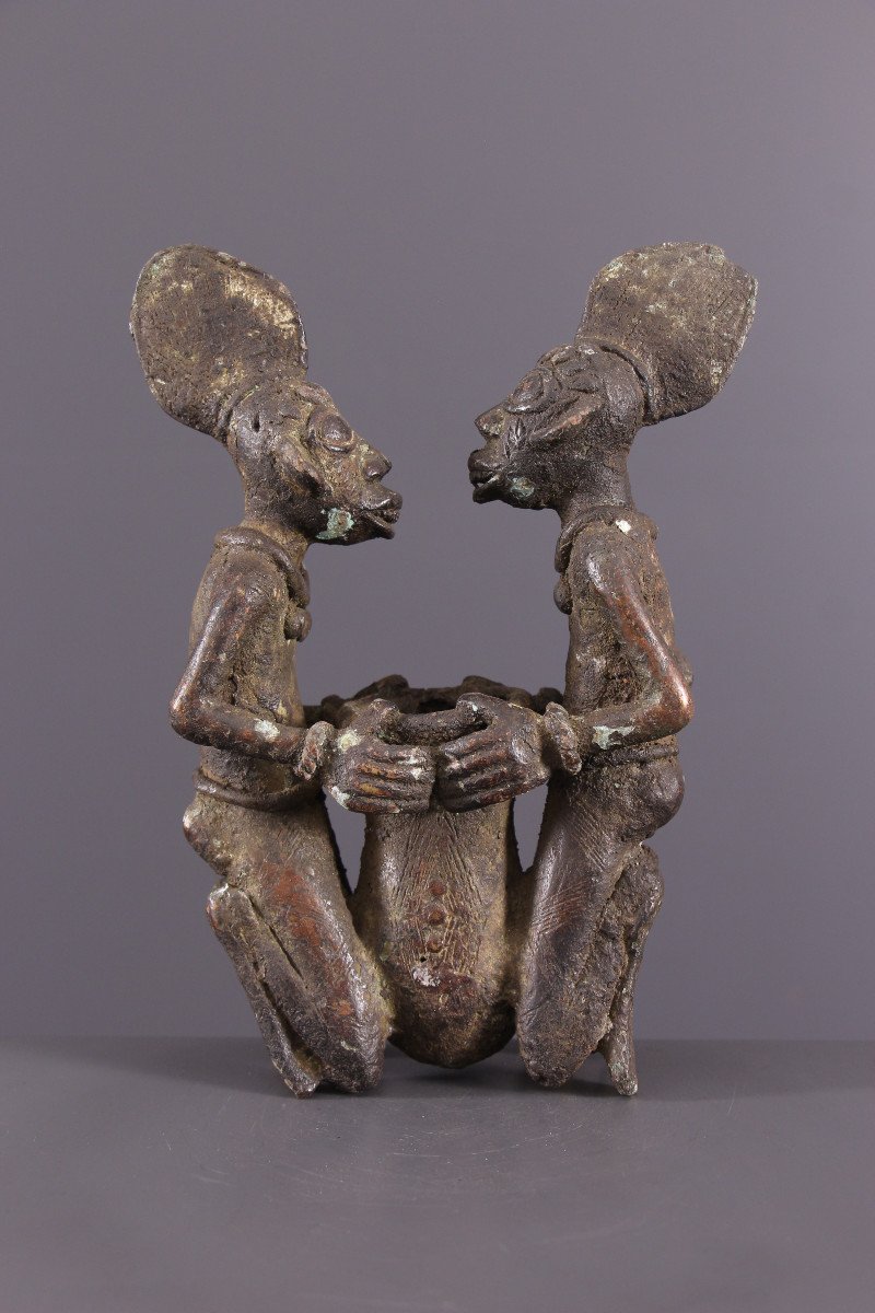 Art Tribal Africain - Couple Vere, Durun, Cameroun-photo-3