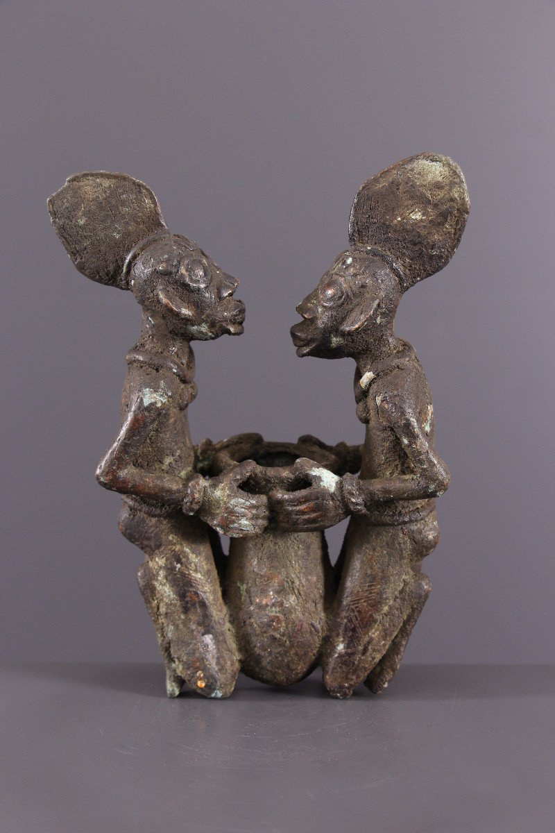 Art Tribal Africain - Couple Vere, Durun, Cameroun