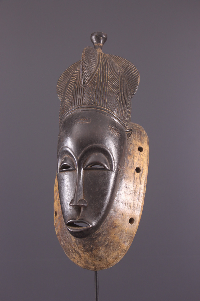 African Tribal Art - Baoule Mask-photo-3