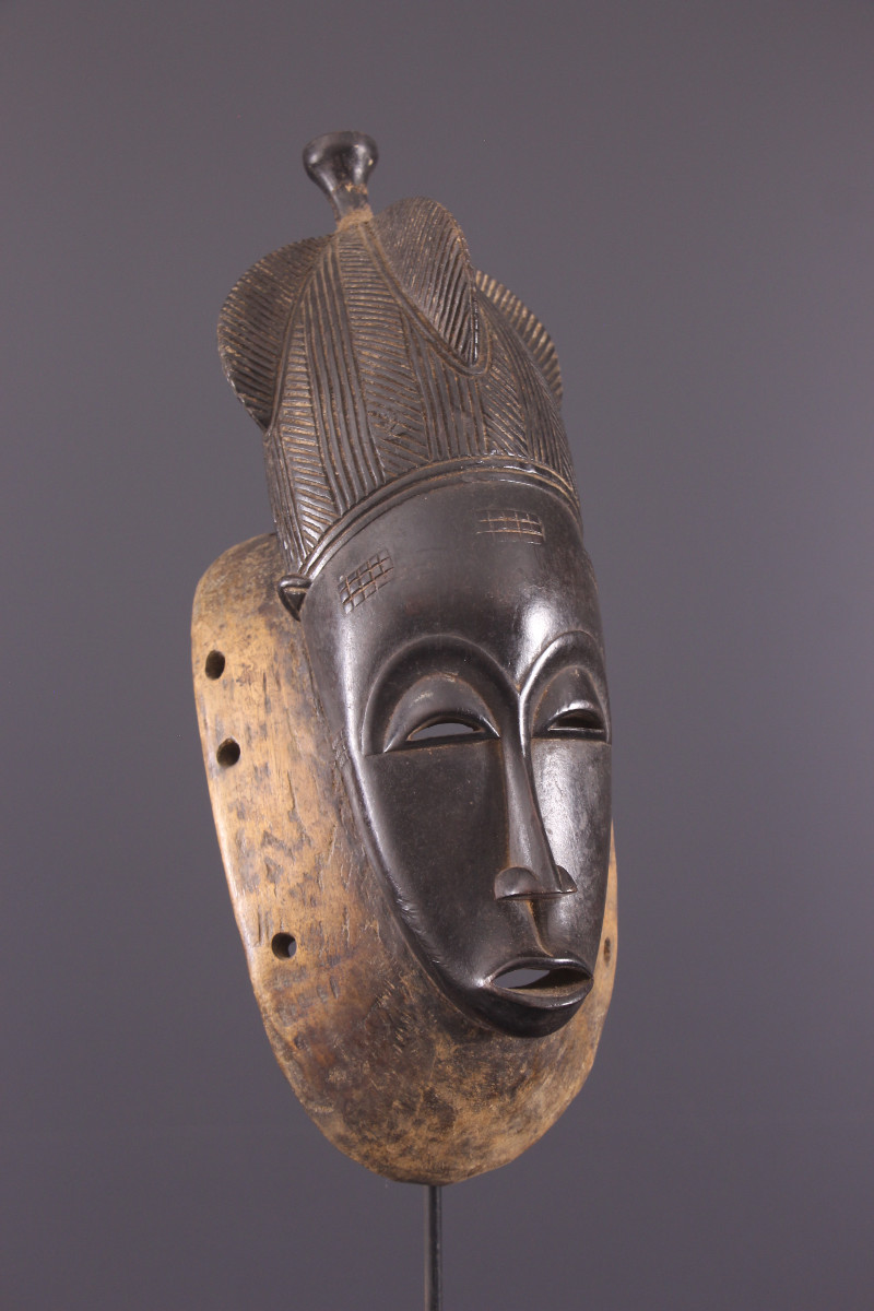 African Tribal Art - Baoule Mask-photo-4