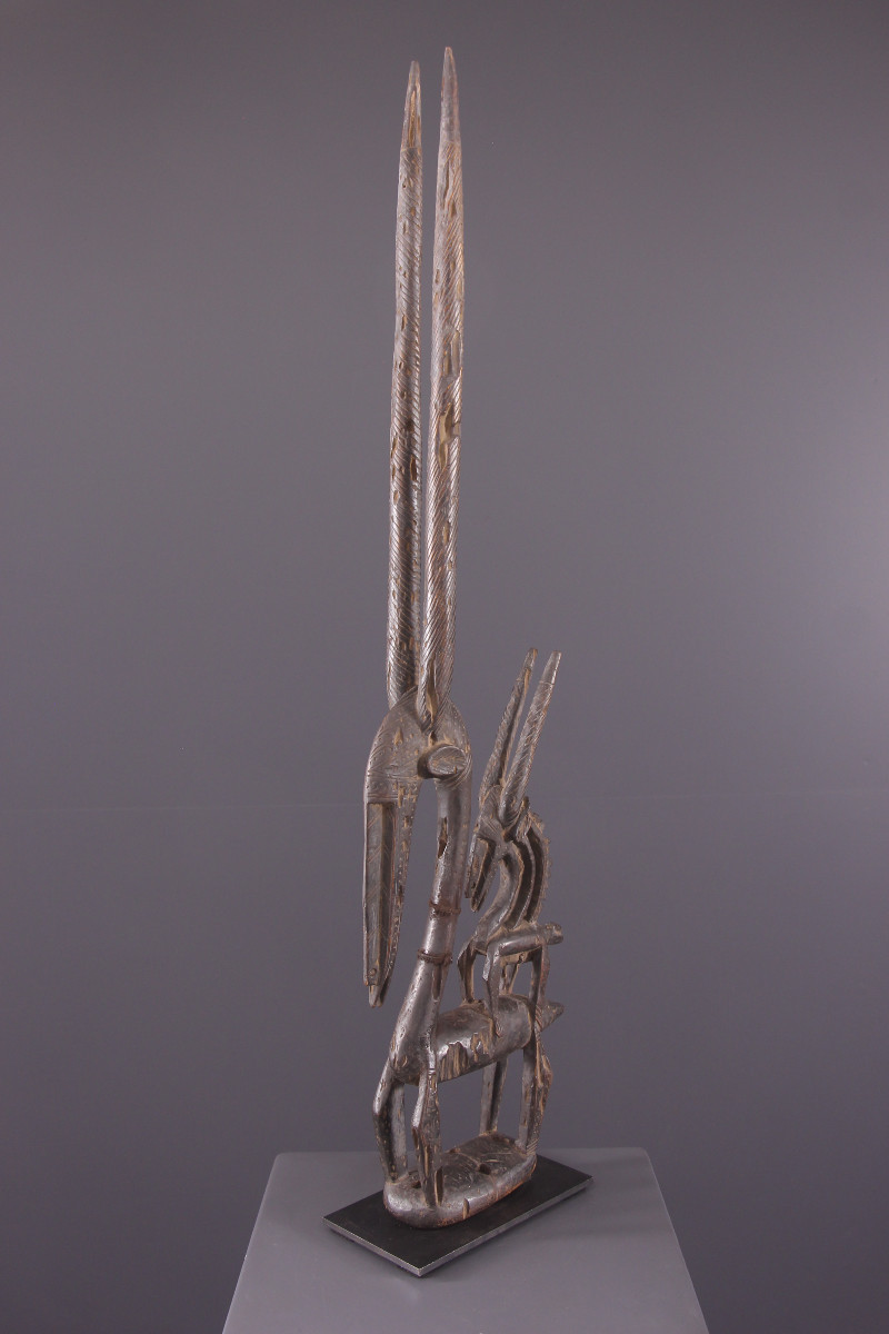 Art Tribal Africain - Masque Bamana Ci Wara-photo-2