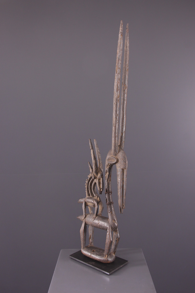Art Tribal Africain - Masque Bamana Ci Wara-photo-4