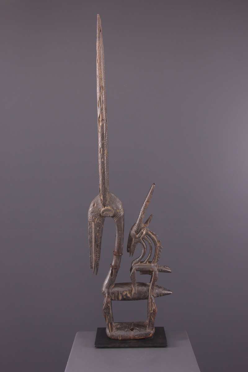 Art Tribal Africain - Masque Bamana Ci Wara-photo-2