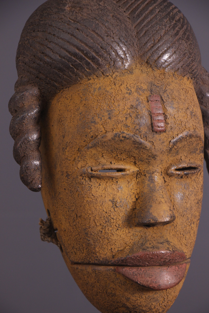 Art Tribal Africain - Masque Ogoni à mâchoir articulée-photo-1