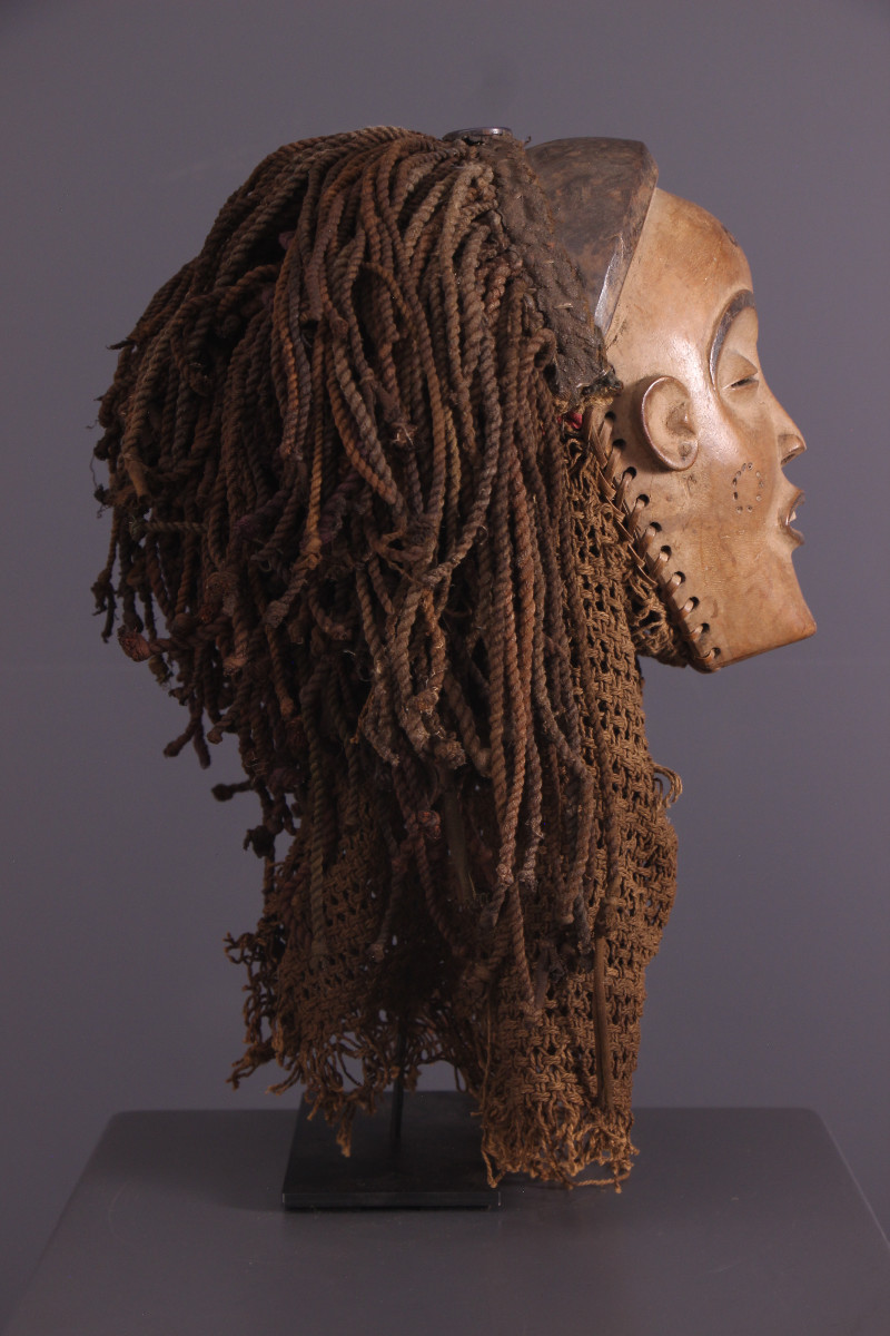 Art Tribal Africain - Masque Chokwe Mwana pwo-photo-1