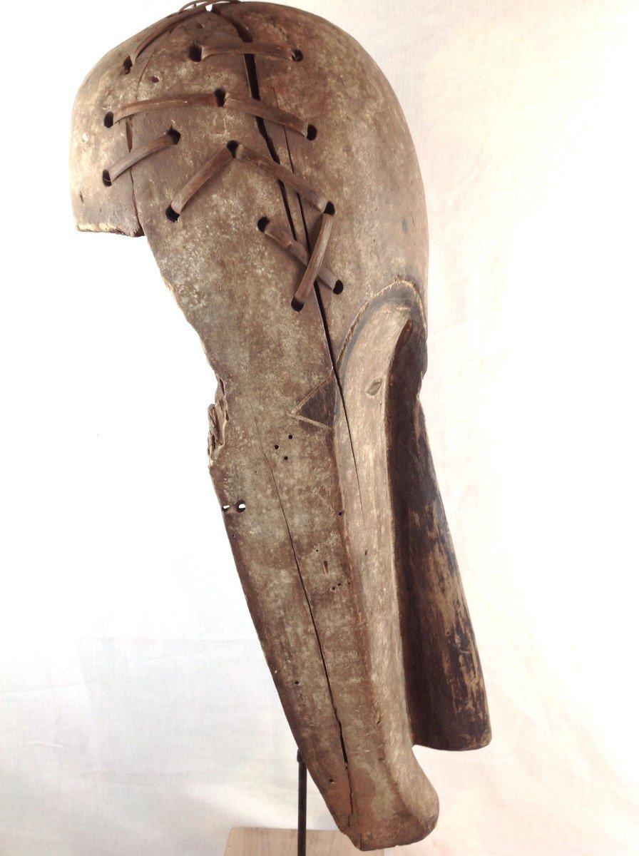 Masque Ngil Croc Société – Gabon Vintage – Début 20ème Siècle – Occasion