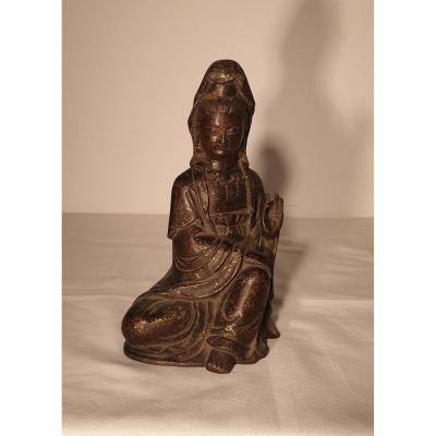 Guanyin In Bronze - 23 Cm