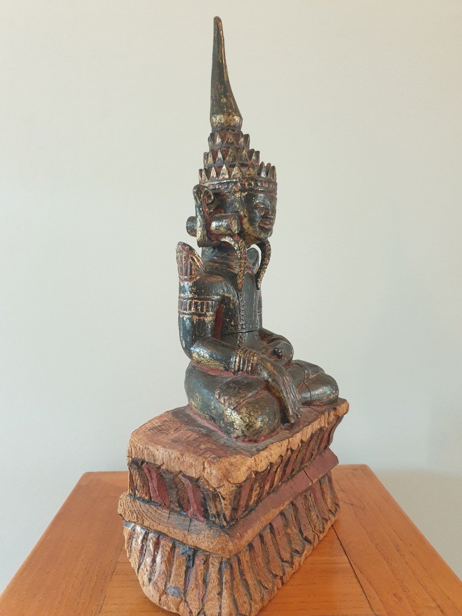 Birmanie - Bouddha Shan - 42 Cm-photo-4