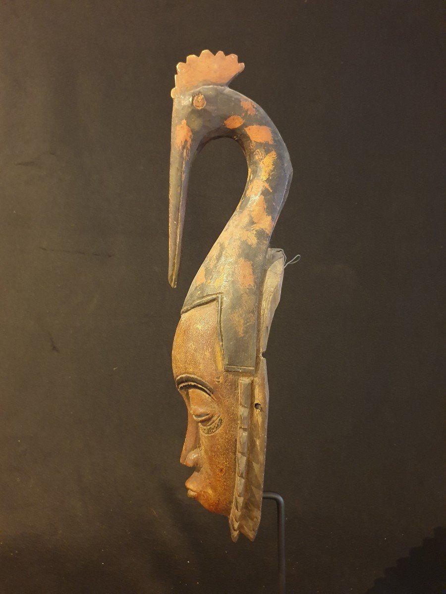 Yaouré (Côte d'Ivoire) - Masque Polychrome - 50 Cm-photo-2