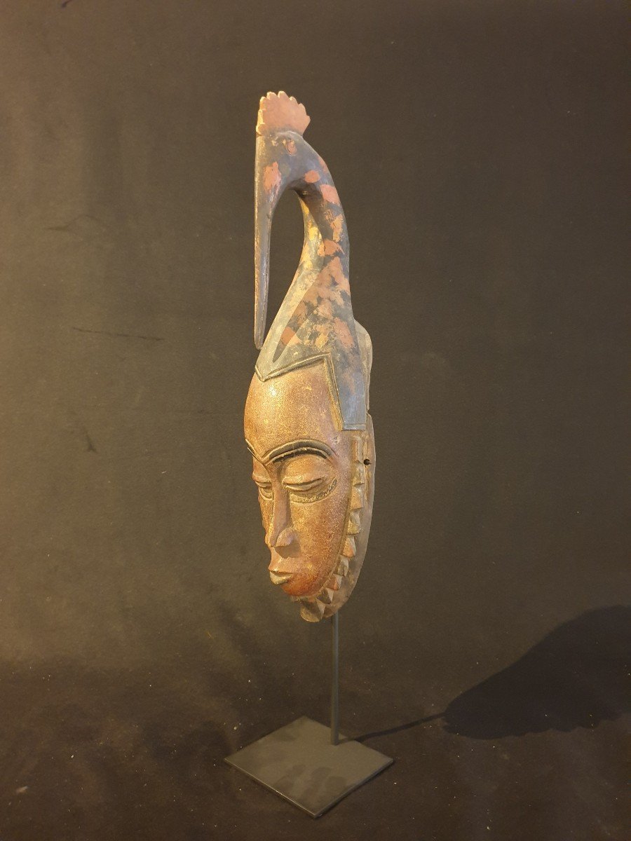 Yaouré (Côte d'Ivoire) - Masque Polychrome - 50 Cm-photo-5