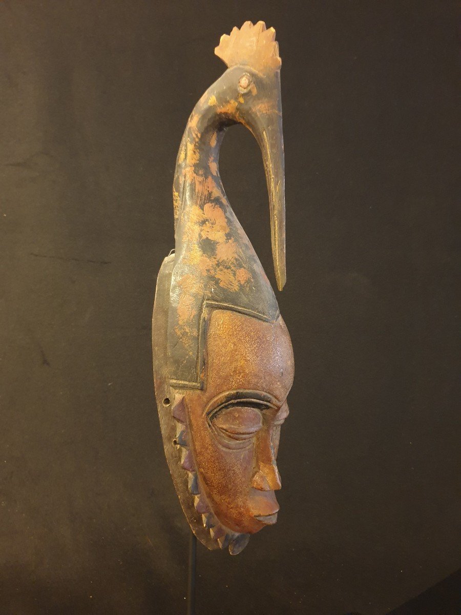 Yaouré (Côte d'Ivoire) - Masque Polychrome - 50 Cm