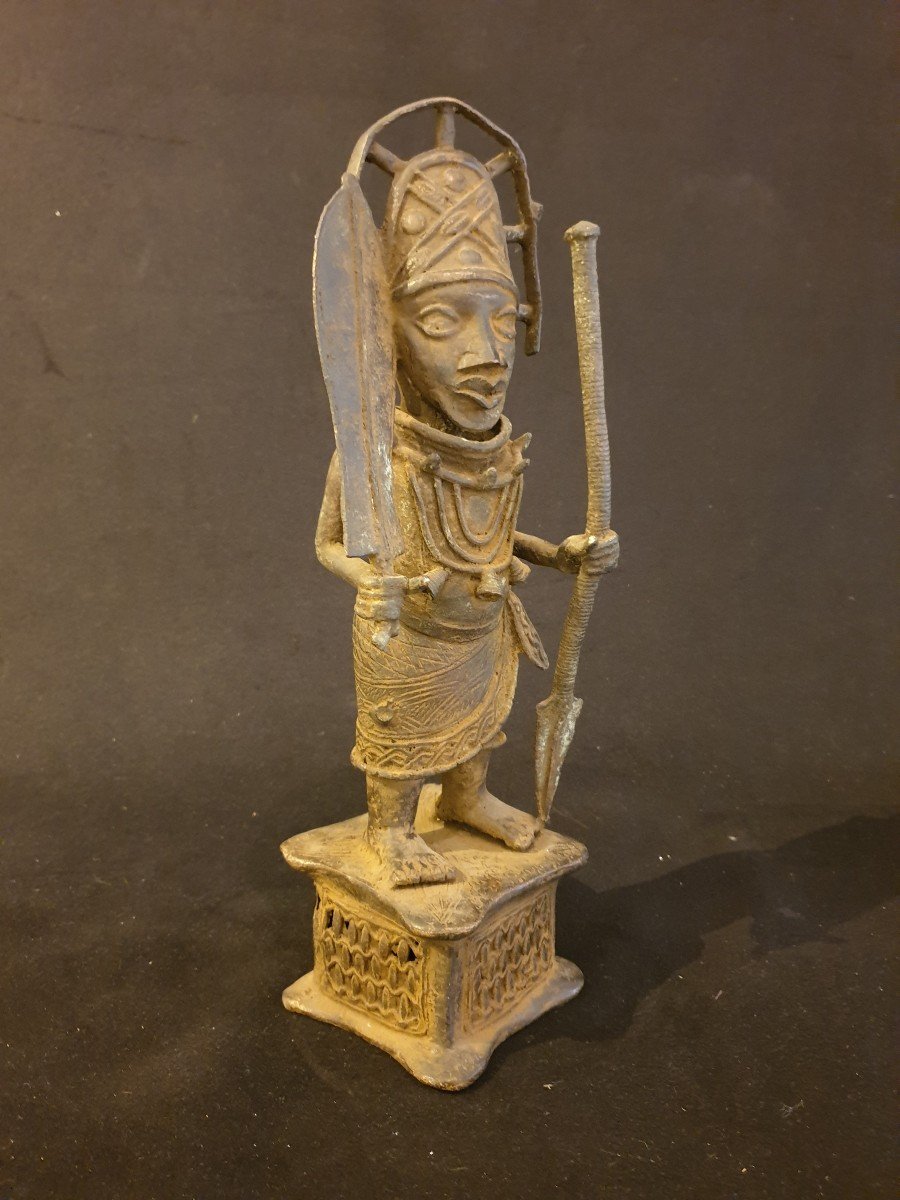 Royaume d'Ifé - Guerrier De l'Oba - 38 Cm-photo-2