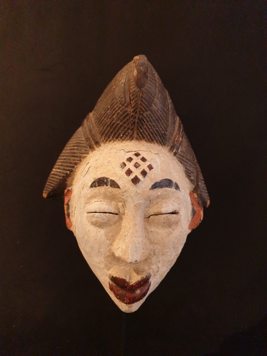 Punu (gabon) - Masque De Femme - 29 Cm-photo-3