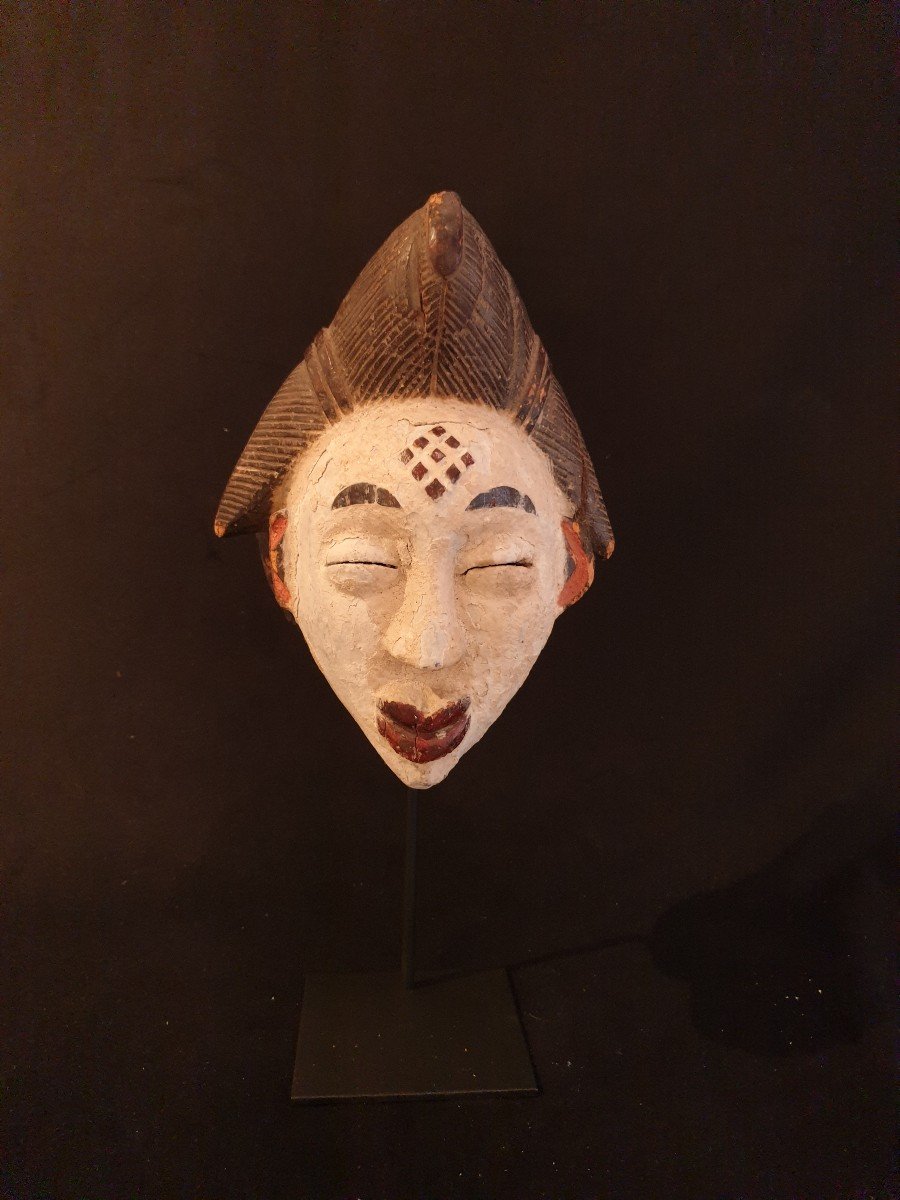 Punu (gabon) - Masque De Femme - 29 Cm-photo-4