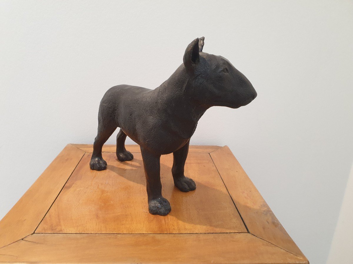 Bronze Bull Terrier - 31 X 25 Cm-photo-4