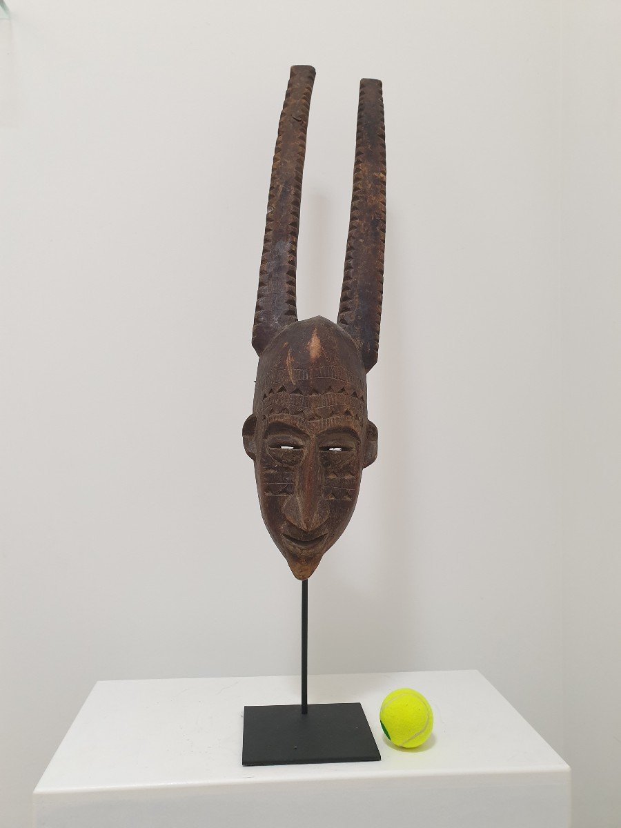 Bambara (mali) - Masque à Cornes - 78 Cm-photo-2