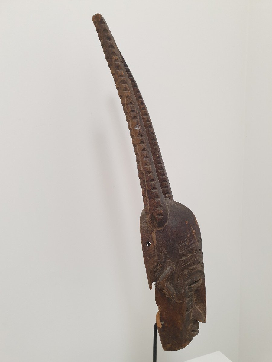 Bambara (mali) - Horned Mask - 78 Cm-photo-4