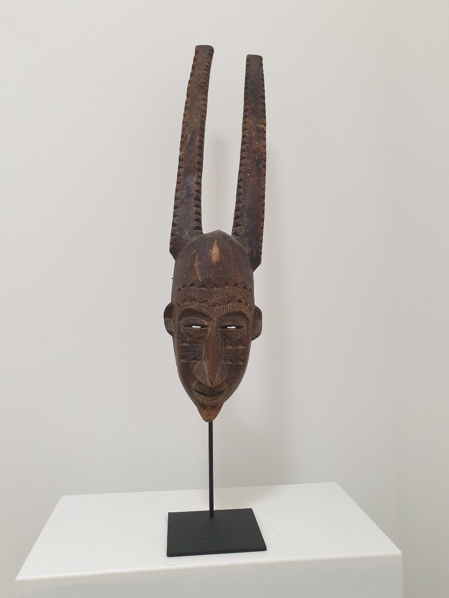 Bambara (mali) - Masque à Cornes - 78 Cm