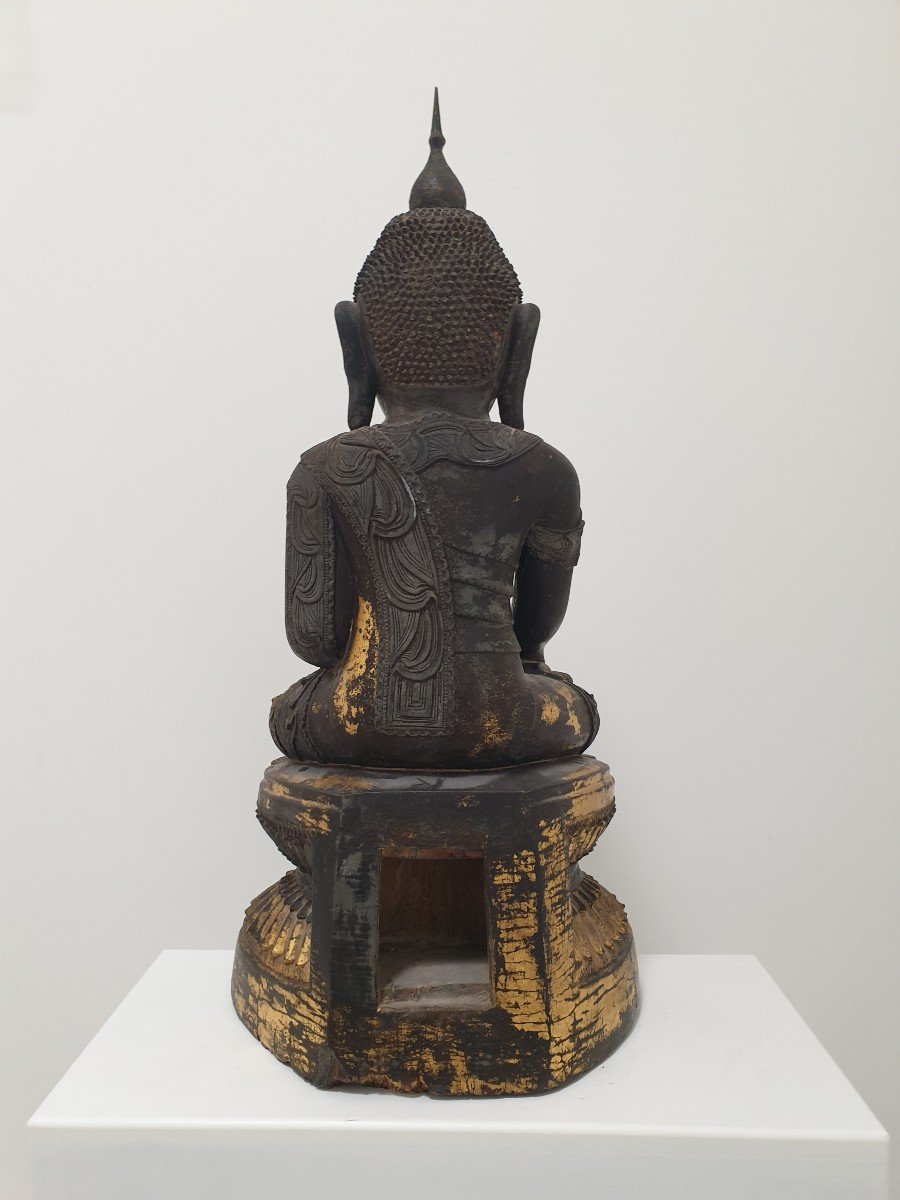 Burma - Sitting Buddha - 75 Cm-photo-2
