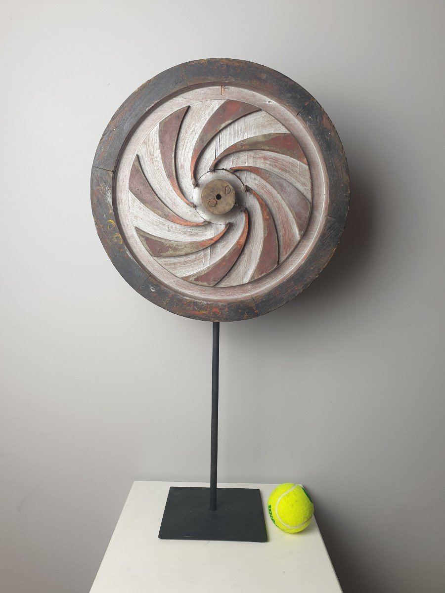 Roue Décorative En Bois - 34 Cm-photo-2
