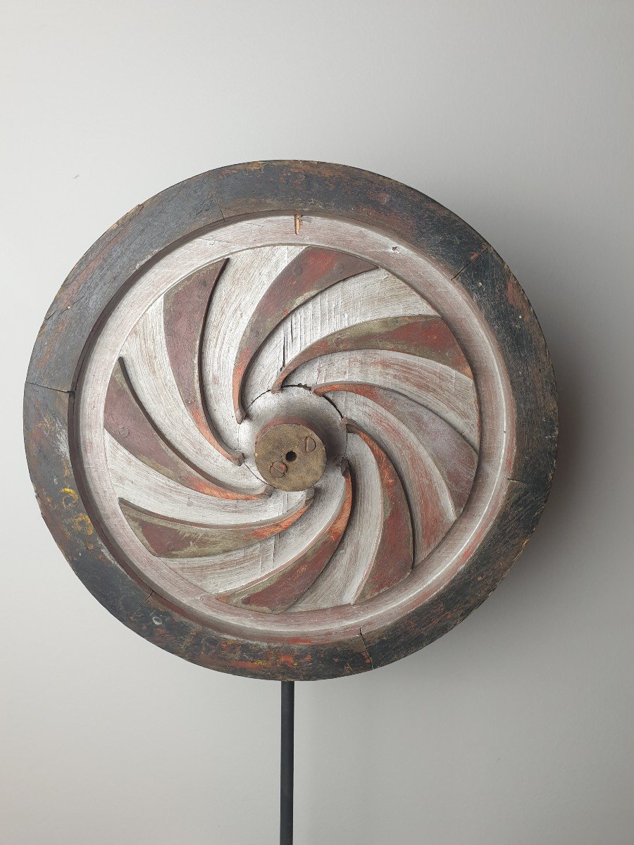 Roue Décorative En Bois - 34 Cm-photo-3